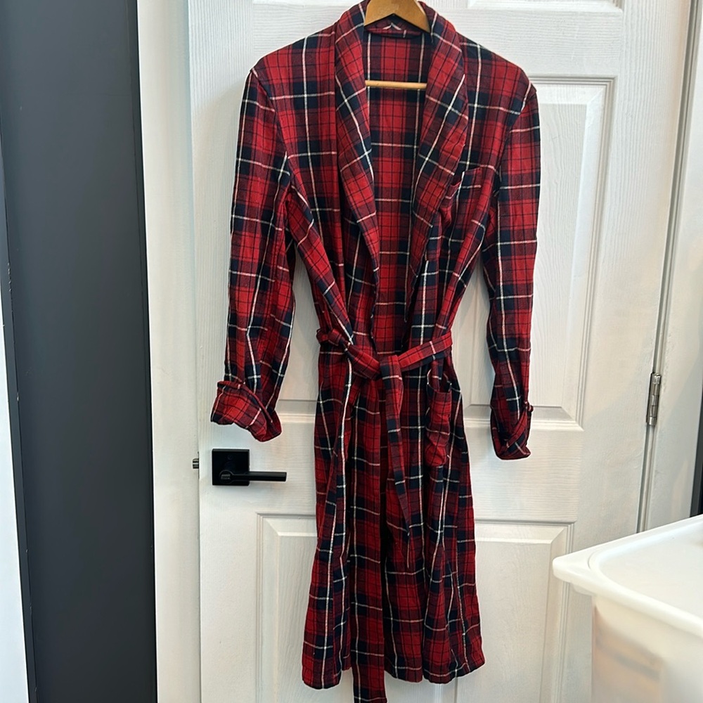 Vintage wool bath robe